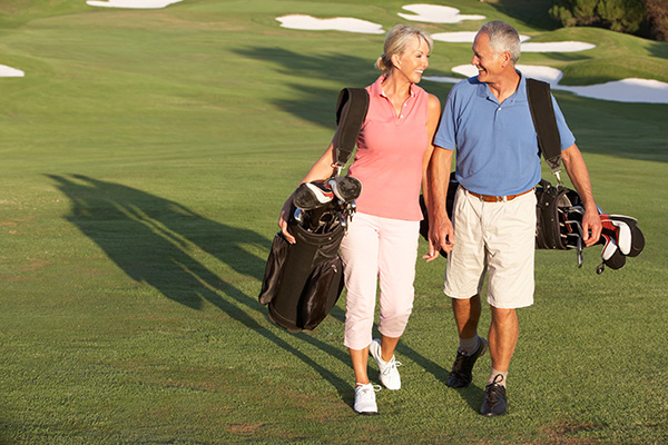 Golf Happy couple